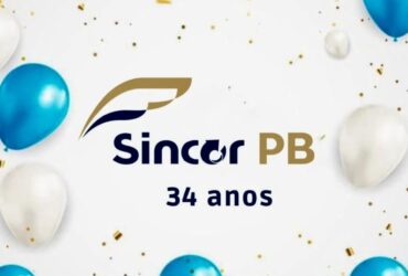 Hoje o SINCOR-PB está em festa: 34 anos de fundação!